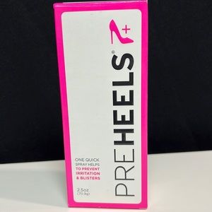 Pre Heels spray.
